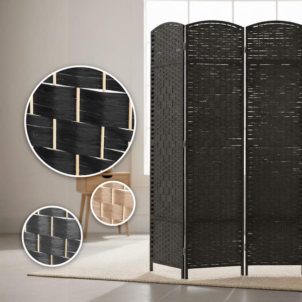6-panels rumdeler, foldbar skærm