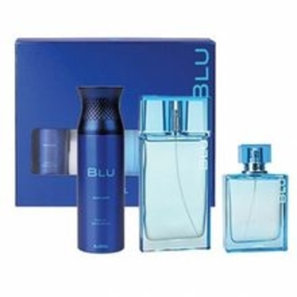 Ajmal - Blu Gift set EDP 90 ml, deospray 200 ml and cologne 100