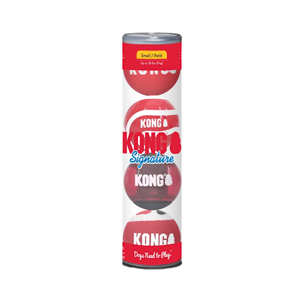 KONG Signaturbolde 4-pk Assorteret Sm