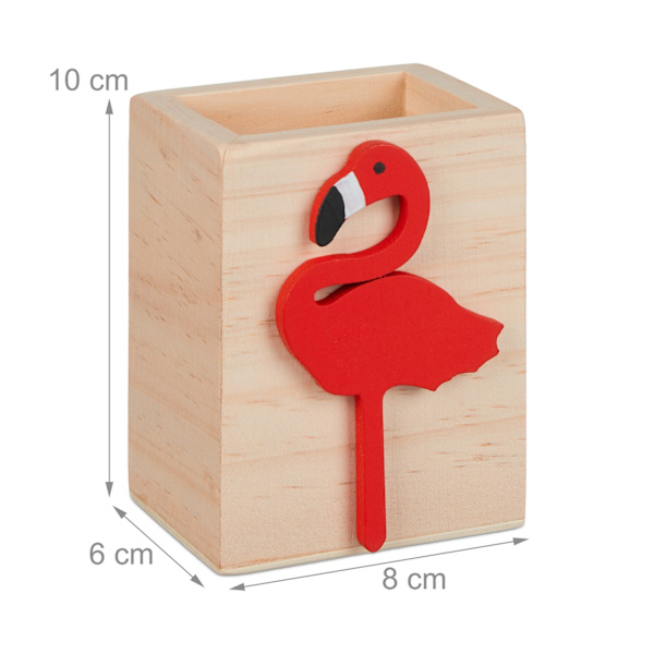 Kynäteline flamingolla