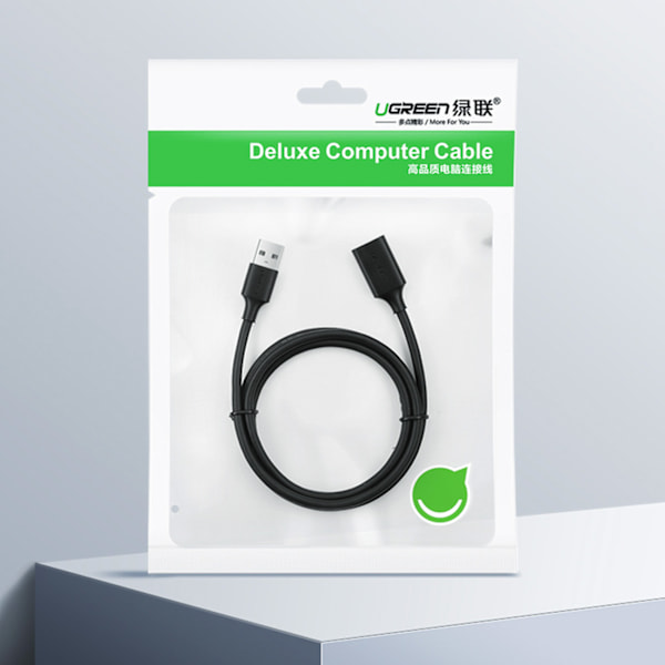 USB 2.0 forlængerkabel 480Mb/s 3m sort