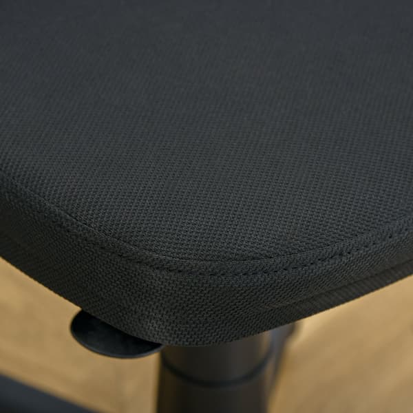 Ergonomisk kontorstol, justerbar højde, sort mesh