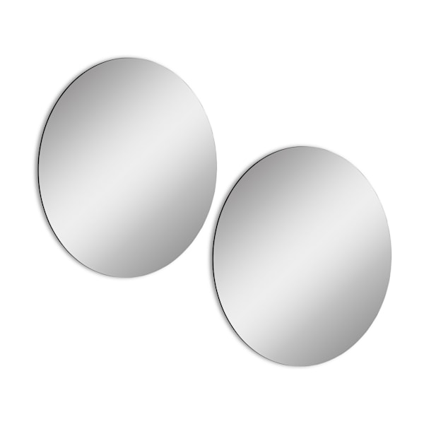 Spegelrund - Dubbel - Diameter: 20 cm - Silver