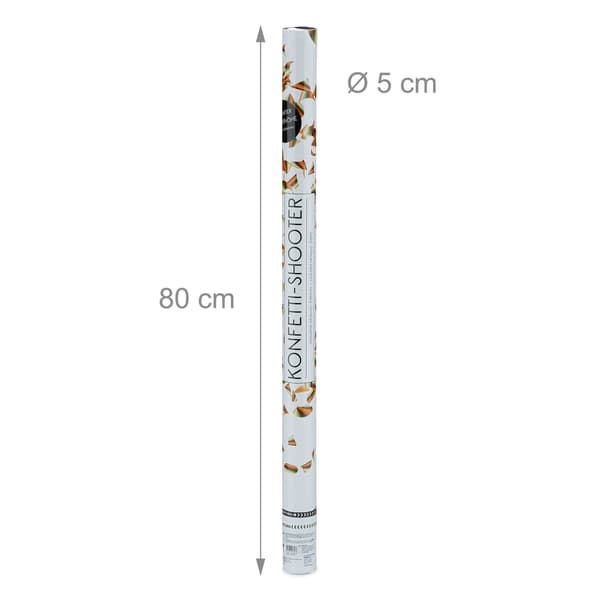 Konfettikanuuna 80 cm kultaa