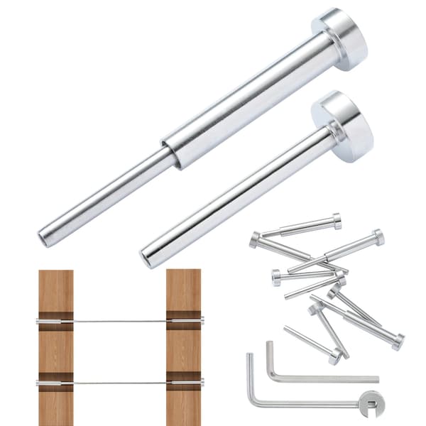 Osynlig kabelräckessats, T316, 1/8 tum, 20-pack