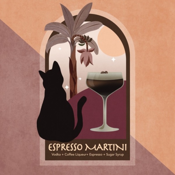 Kokteyl Ezpresso Martini - 70x100 cm