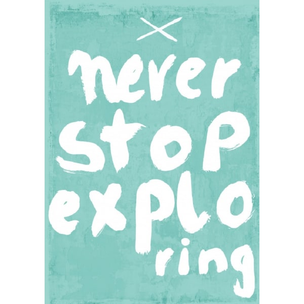 Never Stop Exploring - 70x100 cm