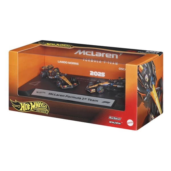Hot Wheels Formula 1 -painevaletut autot, 2 kpl, mittakaava 1:64
