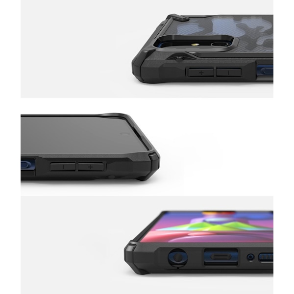 Kestävä, vahvistettu kotelo GALAXY M51 FUSION X mustalle