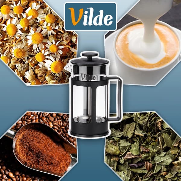 French Press kaffemaskine, glas, 350 ml