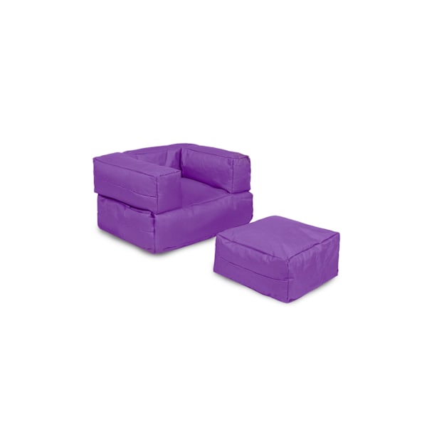 Garden Bean Bag Kids Single Seat Puf - Lilla