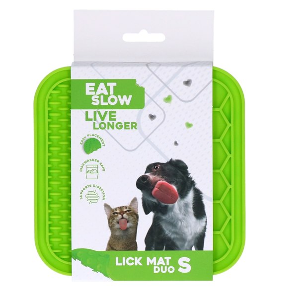 Spis Langsomt Lev Længre Lick Mat Duo S Grøn