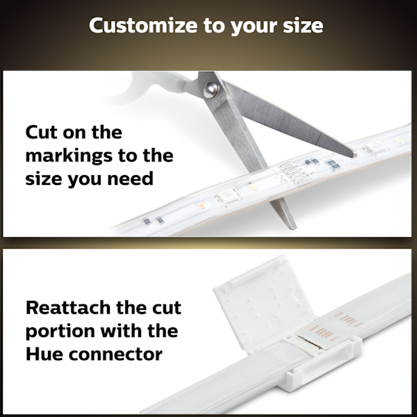 Hue LightStrip Plus V4 2m basesæt med stik