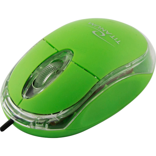 Titanum Raptor 3D kablet optisk mus Usb Grøn