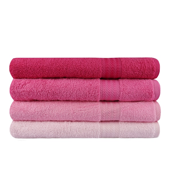 Badhandduksset (4 delar) Regnbåge - Rosa