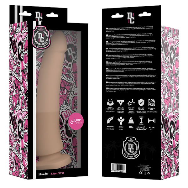 Delta Club - Lelut Natural Dildo Medical Silikoni 23 cm -O- 4,5 cm