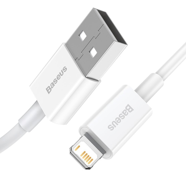 Superior kabel USB kabel Iphone Lightning 2,4A 2m Hvid