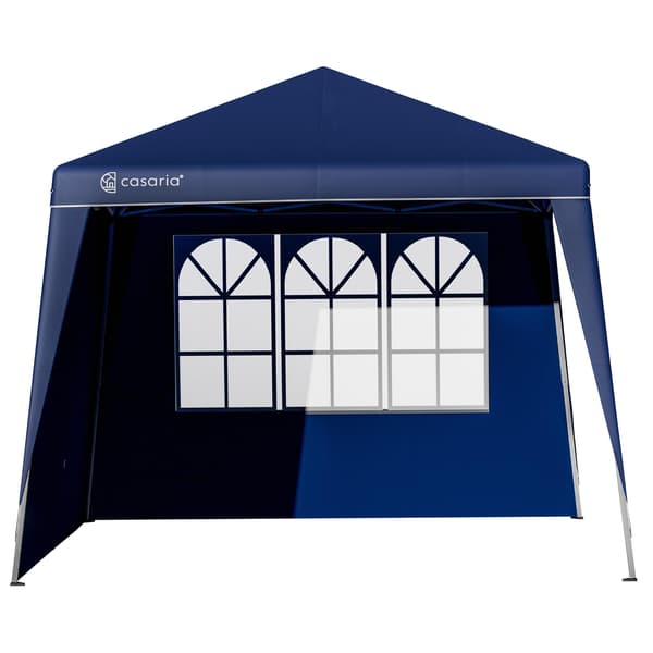 Pavillon sidepaneler, 2-pak, blå, 3x3m, lynlås