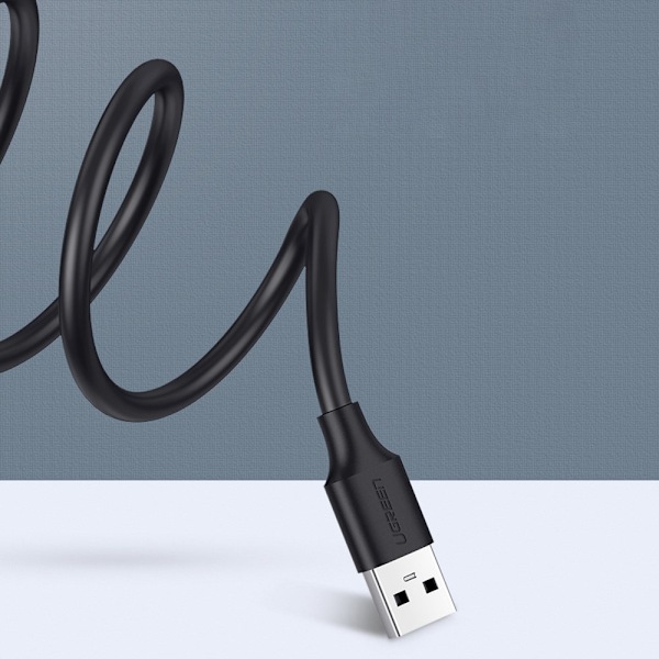 Förlängningskabeladapter för USB 2.0-kabel, 5 m, svart