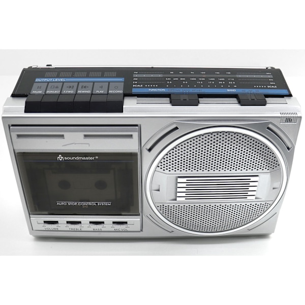 Kasettiradio Mono Bluetooth RR20SI hopea