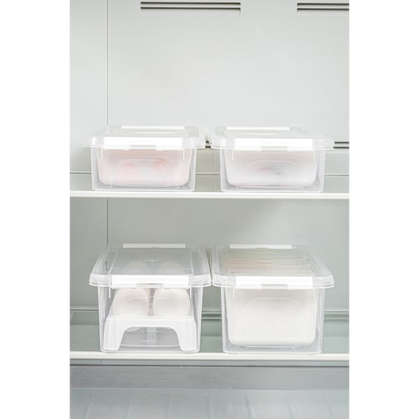 Förvaringsbox Set (4 delar) 4Lukutu5 - Transparent