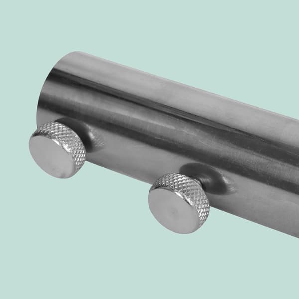 Parasolspydholder i rustfrit stål, 22-25 mm