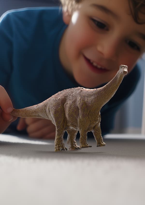 Brontosaurus-dinosauruslelu liskokuviolla