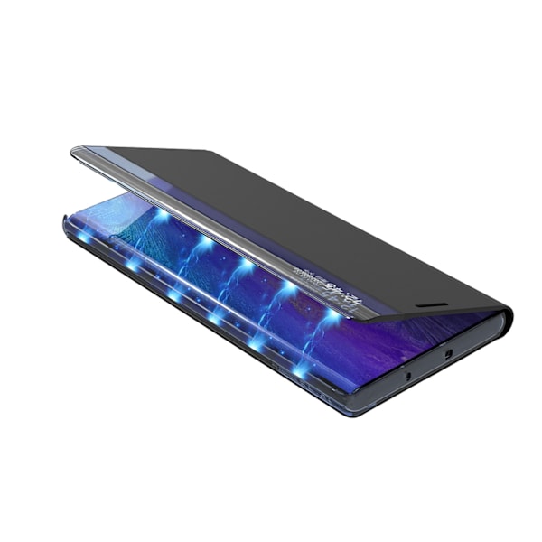 Cover med klap og stativ til Xiaomi Redmi 11A / Poco C55 / Redmi 12C New Sleep Case sort