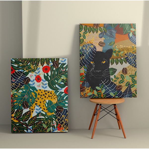 Dekorativt lærredsmaling (2 stykker) 2KNV4248 - 50 x 70