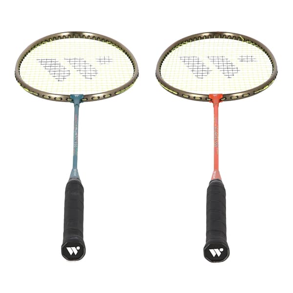 Badmintonset – 2 racketar, fjäderbollar ingår