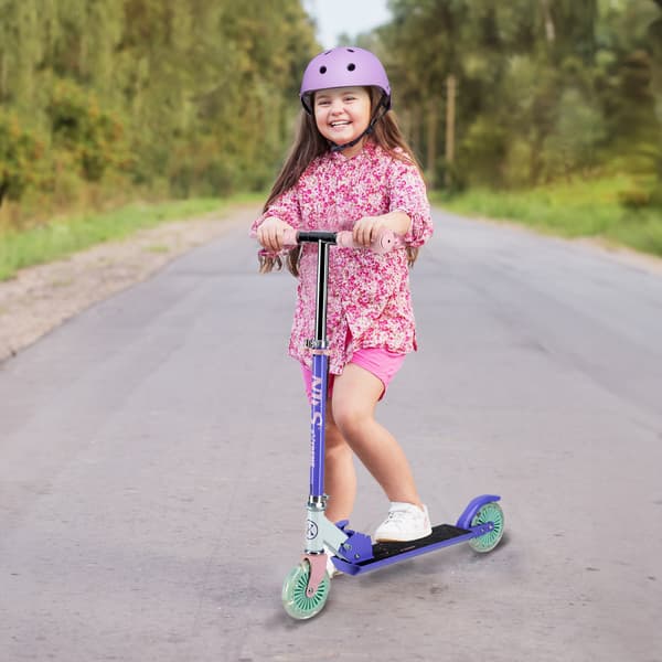 Violet Kick Scooter, 120 mm hjul, justerbar höjd