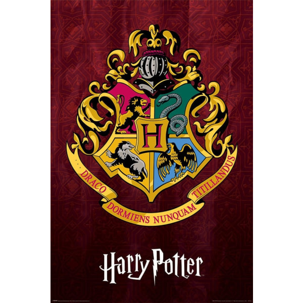 Harry Potter affischpaket Färgglada Crest Hogwarts 61 x 91 cm (4
