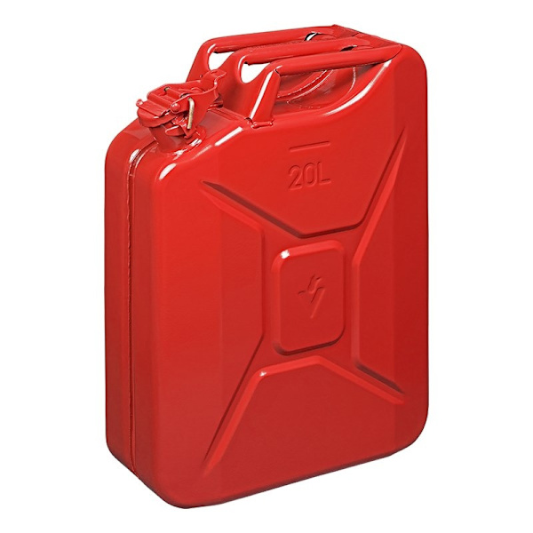 Jerry tölkki 20L metallinpunainen UN- & TüV/GS-hyväksytty