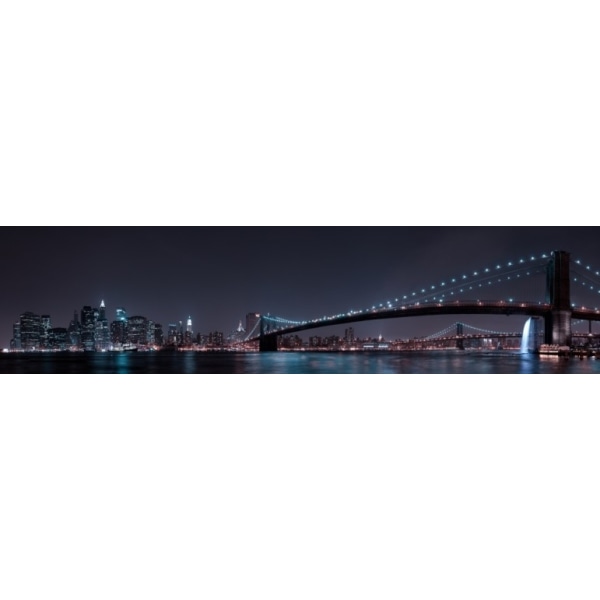 Manhattan Skyline And Brooklyn Bridge - 70x100 cm