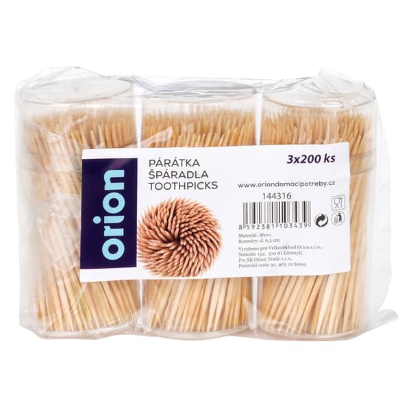 Bambu tandpetare 6,5 cm 3x200 st.