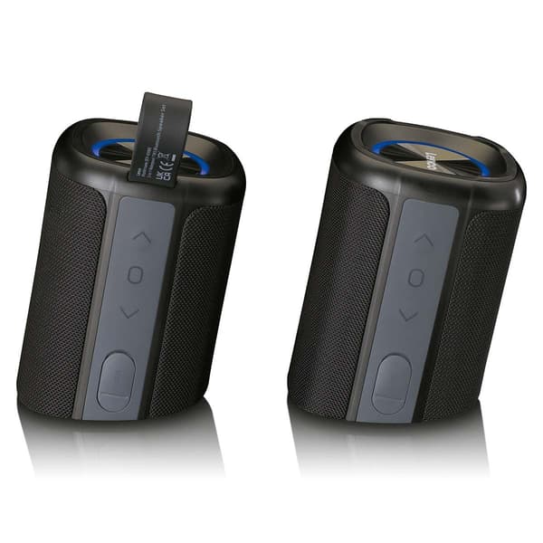 TWS Bluetooth 5.0 vedenpitävät kaiuttimet, 2 x 10 W, IPX7