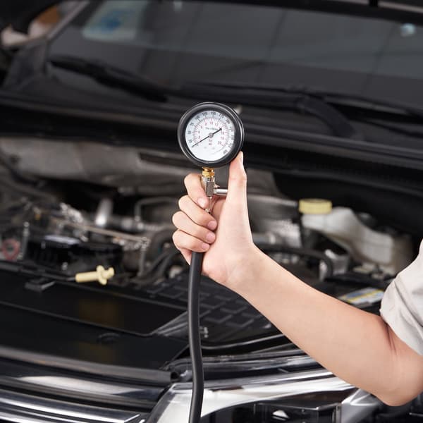 Adaptersats för motorkompressionstestare, 9 delar, 0–300 PSI