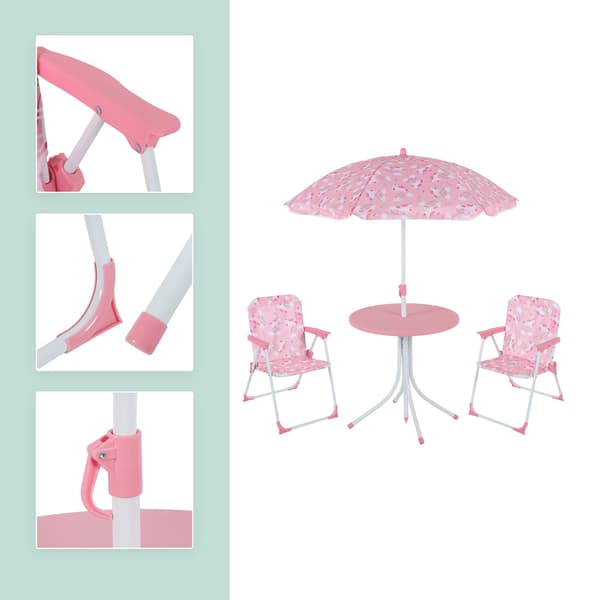 Børnecampingsæt med justerbar parasol