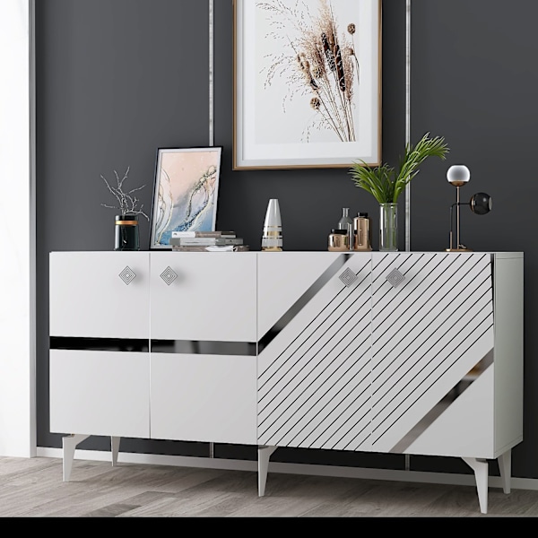 Konsol Iris - Vit, Silver