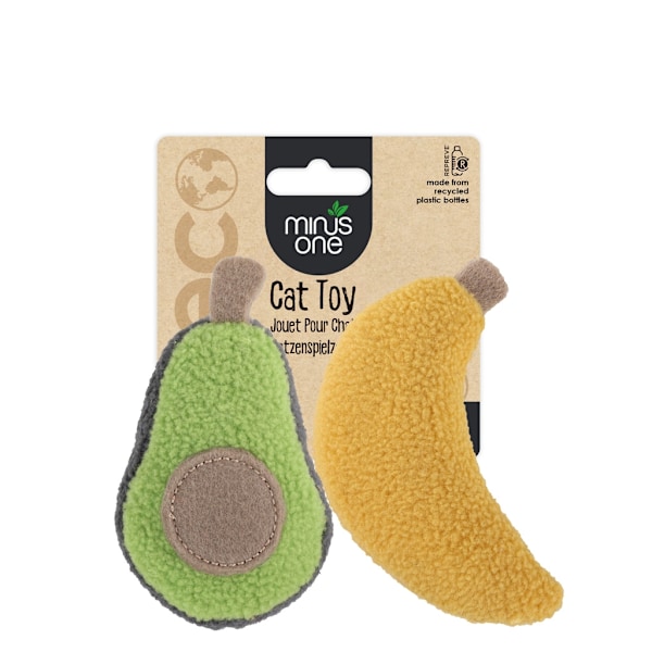 Minus One Fruit Cat Legetøj - Avacado & Banan