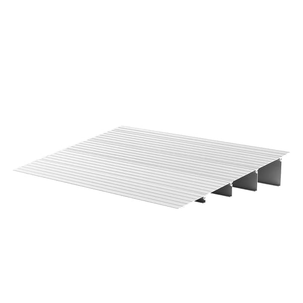 Dørtærskelrampe, 115 mm stigning, aluminium, 800 lb