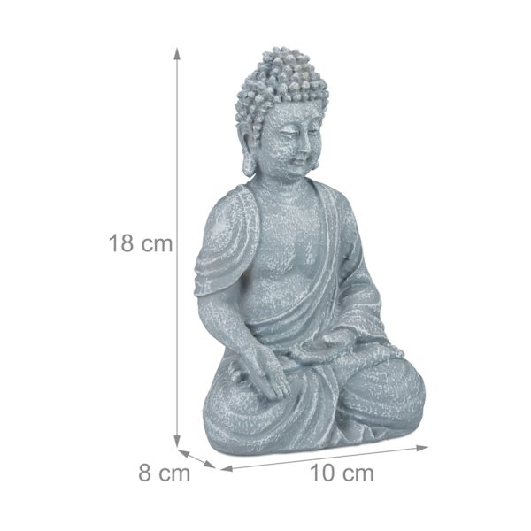 Istuva Buddha-figuuri 18 cm