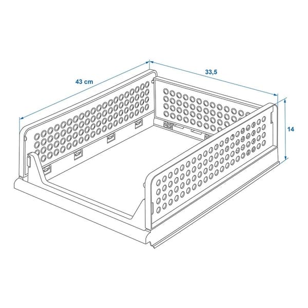 Køkkenarrangør 2 plan stabelbar
