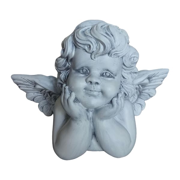 Gravengelstatue, 31 cm, polyresin, vejrbestandig