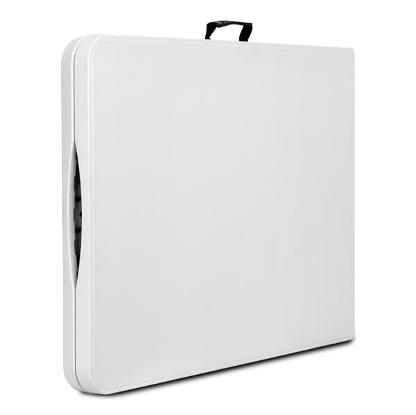 Hopfällbart cateringbord, 180 cm, vitt, bärbar design
