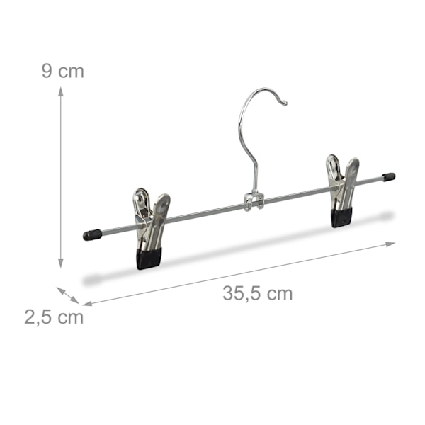Metalliset housuripustimet 10 ja 20 kpl pakkauksissa