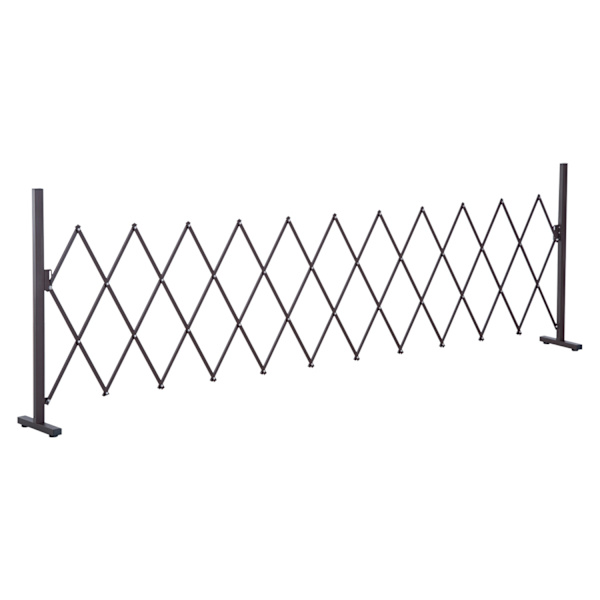 Aurinkoinen Saksiportti, Jatkettava Este, 35-300 Cm, Ihanteellinen Puutarhaan, Alumiini, Ruskea, K103,5 Cm