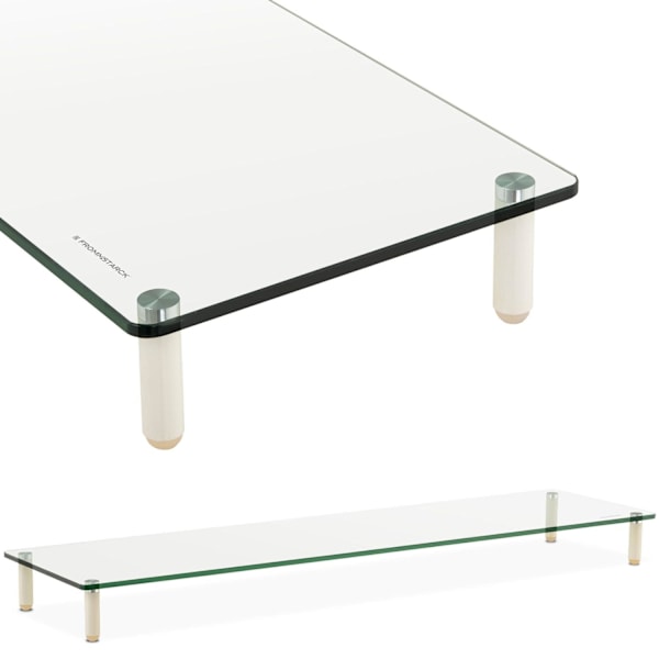 Monitorhylla, skärm 13-32'', glas, max. 20 kg, 100x26x8,3 cm