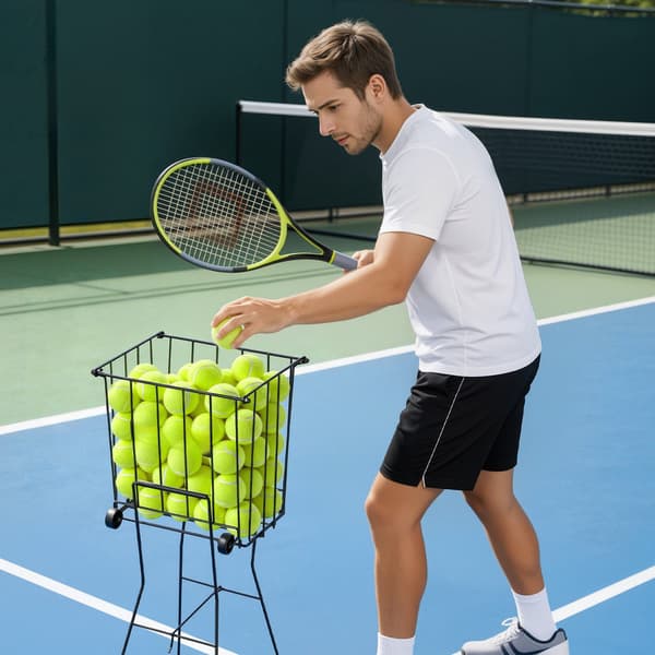 Tennisboldvogn, 75 bolde kapacitet, hjul