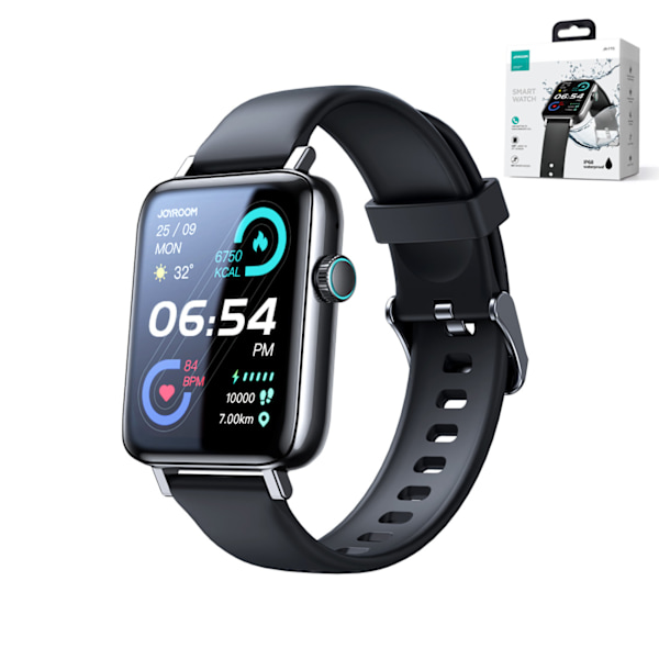 JR-FT5 Fit-Life Series Smartwatch med Opkaldsbesvarelsesfunktion - Sort